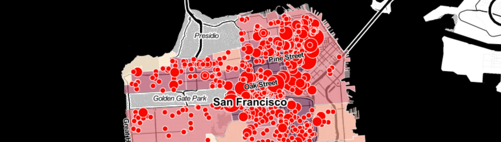 Captial Improvement Evictions (1997-2019), San Francisco, Anti-Eviction Mapping Project