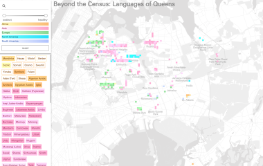 Beyond the Census: Languages of Queens map