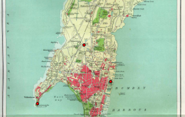 Colonial Map of Mumbai