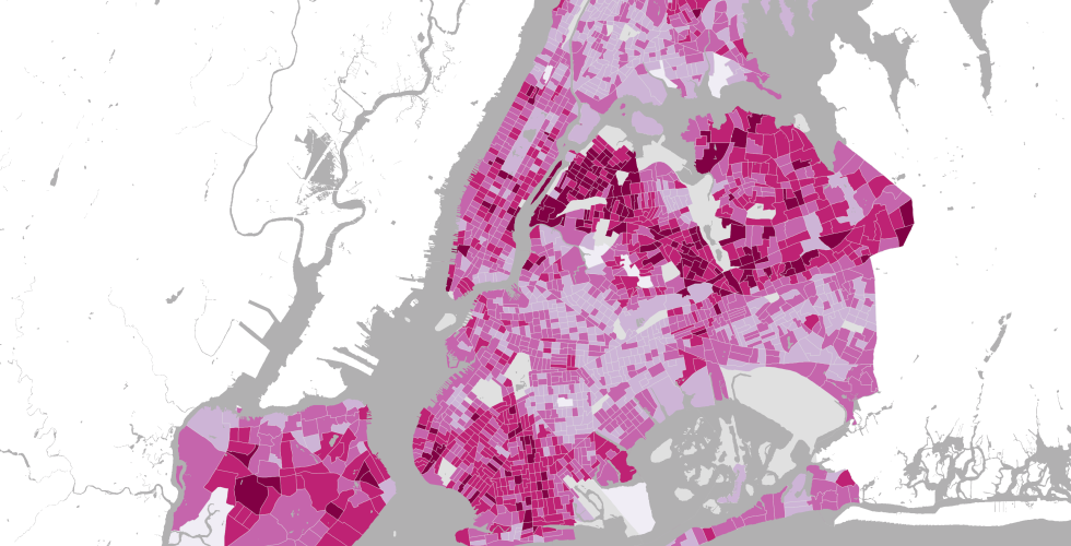 Analytical map of language diversity in New York City, Center for Spatial Research
