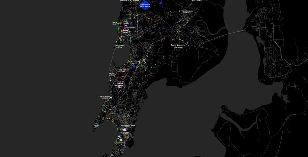 Foursquare venues and check-ins in Mumbai