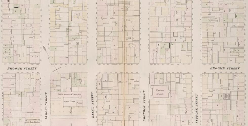 A few blocks on the Lower East Side as documented in William Perris’ 1852 Maps of the City of New York. (Source: New York Public Library)