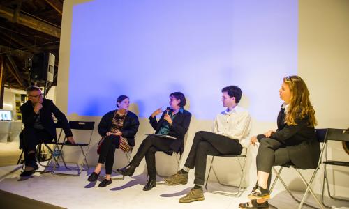 Photo of Panel Discussion at 3rd Istanbul Design Biennial SUPERHUMANITY TALKS